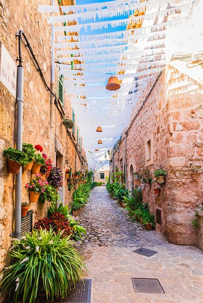 Old mediterranean village of Valldemossa with idyllic streets, Majorca Spain by Alex Winter