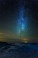 Milky Way over a Dutch beach