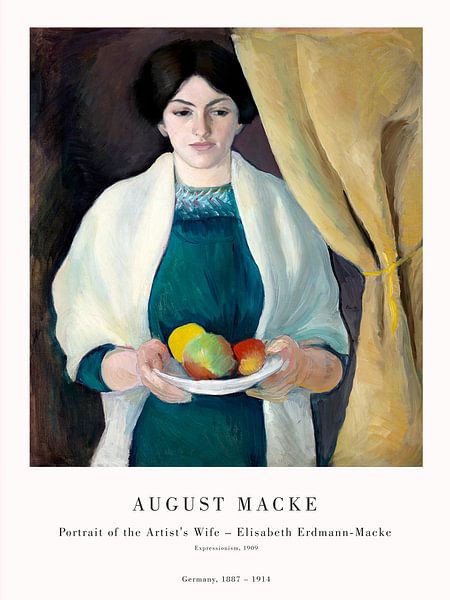 August Macke - Portrait of the Artist's Wife by Old Masters