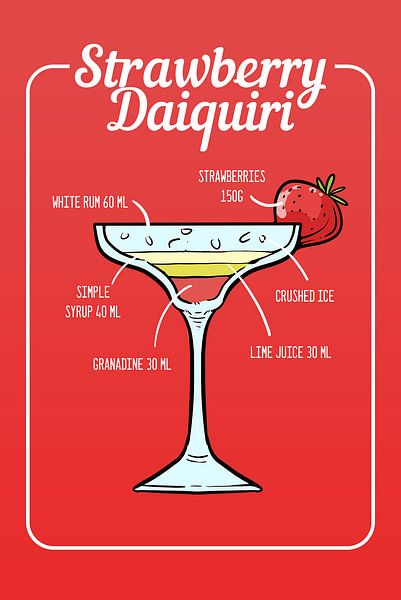 Strawberry Daiquiri Cocktail von ColorDreamer