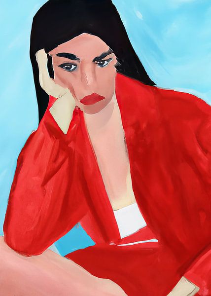 Modernes Porträt: &quot;Gelangweilt&quot; von Studio Allee