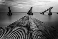 Gerüstbau schwarz und weiß