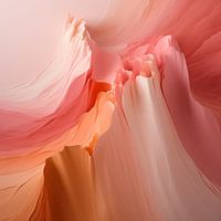 Harmonious Flow - Peach Fuzz Abstract Flow #15