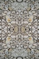 Clear sea water, white stones and symmetry 2