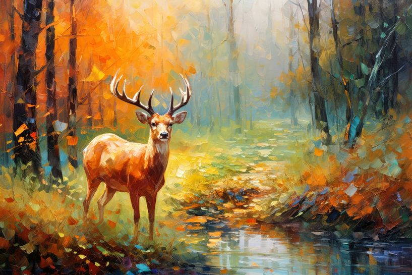 Deer in the autumn forest by ARTemberaubend