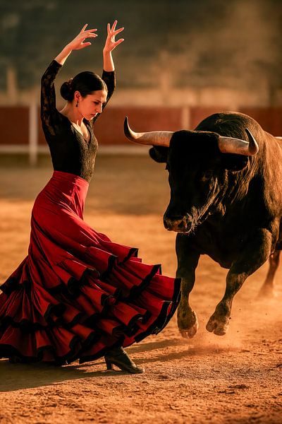 Im Tanz der Gefahr von Klaus Tesching - Art-AI