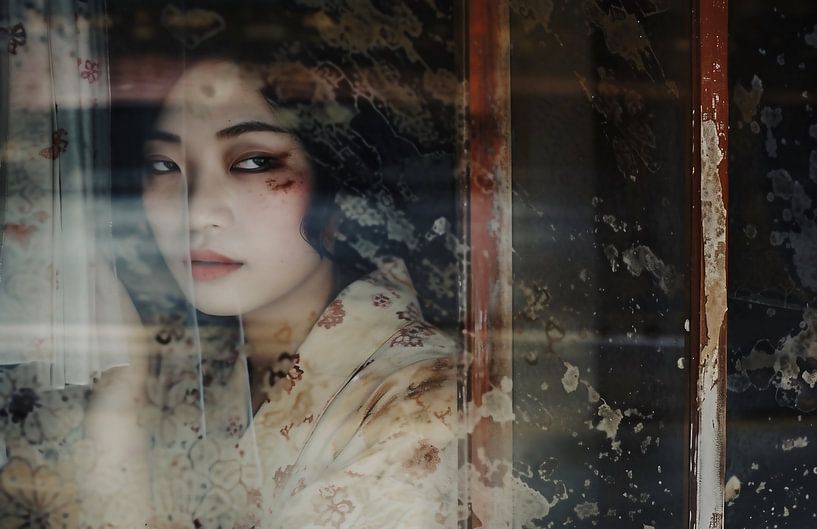 Mystérieuse mélancolie, jeune femme par fernlichtsicht