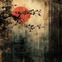 Zen Enso Cercles avec géométrie japandi