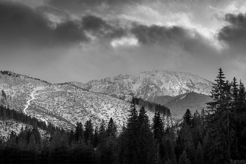 Vue sur les montagnes enneigées des Tatras par Captured Created by Cathleen