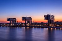 Les trois bâtiments à grue de Cologne.