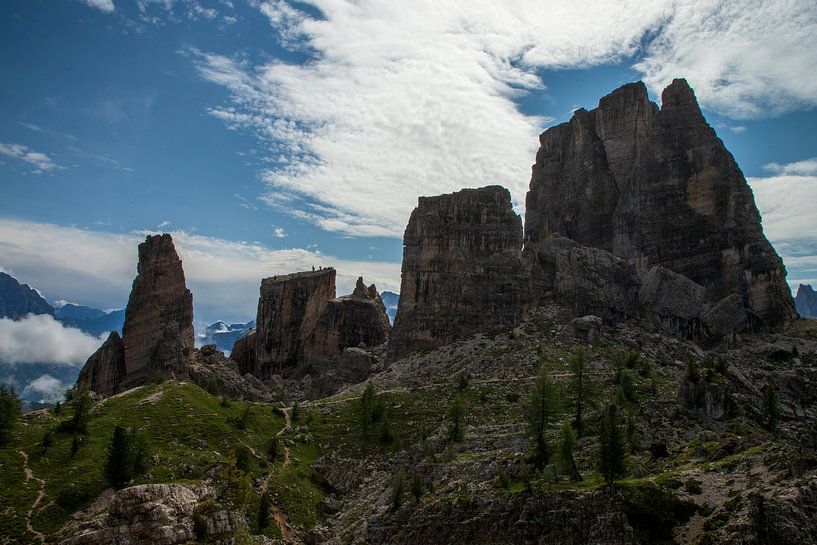 Cinque Torri Dolomites by Ton Tolboom