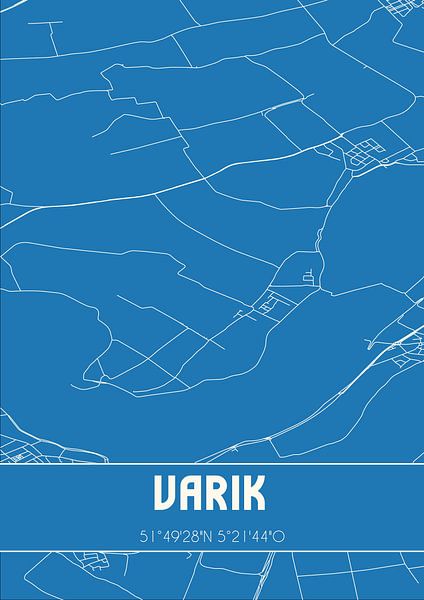 Blueprint | Map | Varik (Gelderland) by Prints of Place