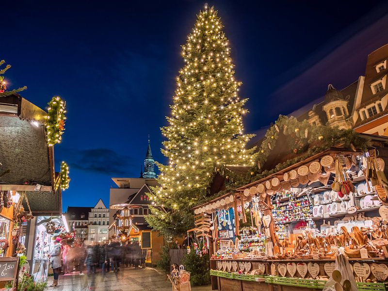 Christmas tree at the Christmas market by Animaflora PicsStock