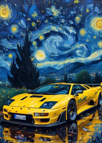 Die Sternennacht Lamborghini Diablo GT-R Gelb von MIROKKU