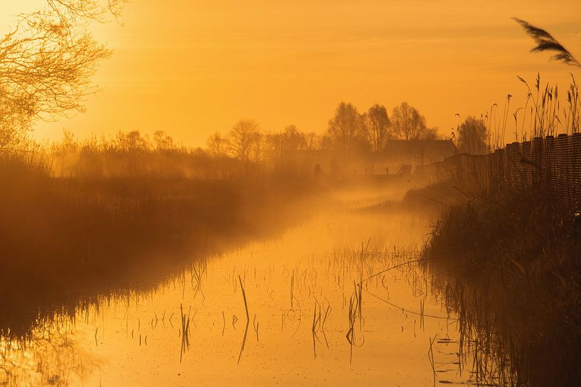 Lever de soleil sur les grandes roues de Leeuwarden par Marcel Kieffer
