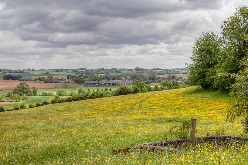 Panorama van dorpje Mechelen in Zuid-Limburg von John Kreukniet