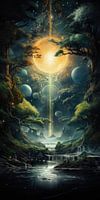 Fairytale landscape surreal abstract and bizarre