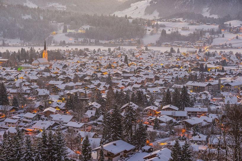 Oberstdorf en hiver dans l'Allgäu par Walter G. Allgöwer