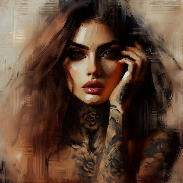 Frau Tattoo von FoXo Art