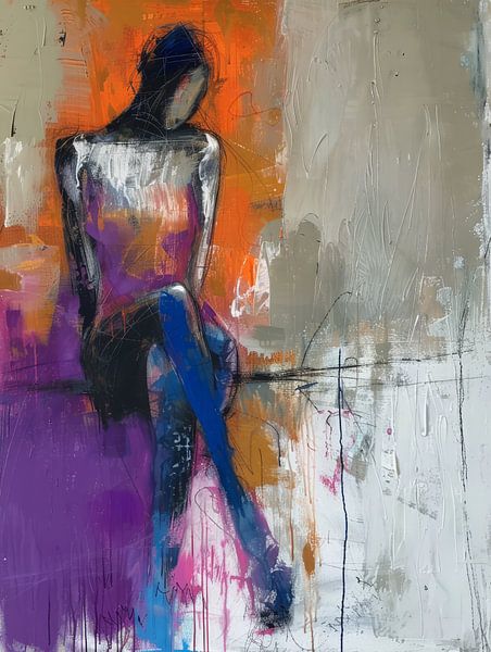 Modernes und abstraktes figuratives Porträt von Studio Allee