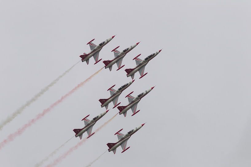 Türkische Sterne in perfekter Formation von unten fotografiert von Thijs Schouten