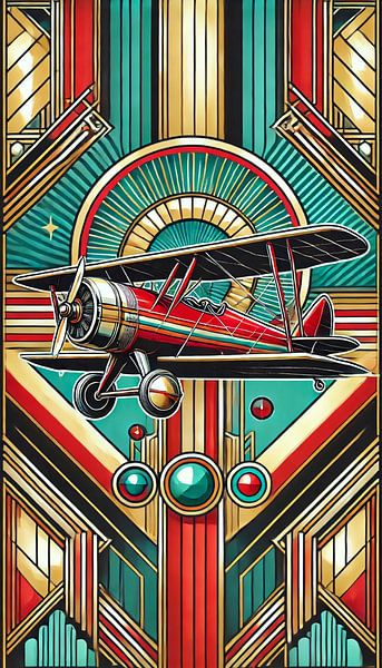 Aviateur Art déco par Eric Nagel