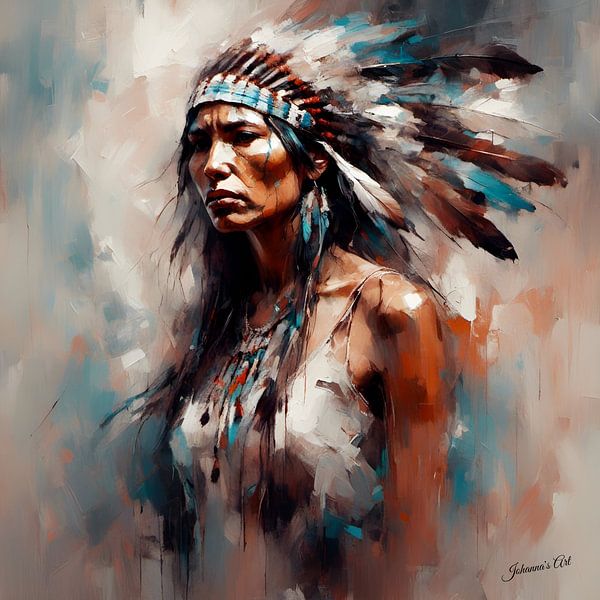 Native American Heritage 22 by Johannas Art Creations