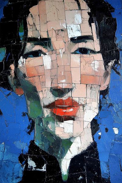 Broken beauty in blue by Frank Heinz