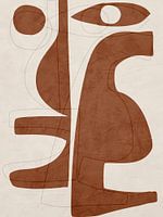 Organische abstrakte Kunst – erdige Töne