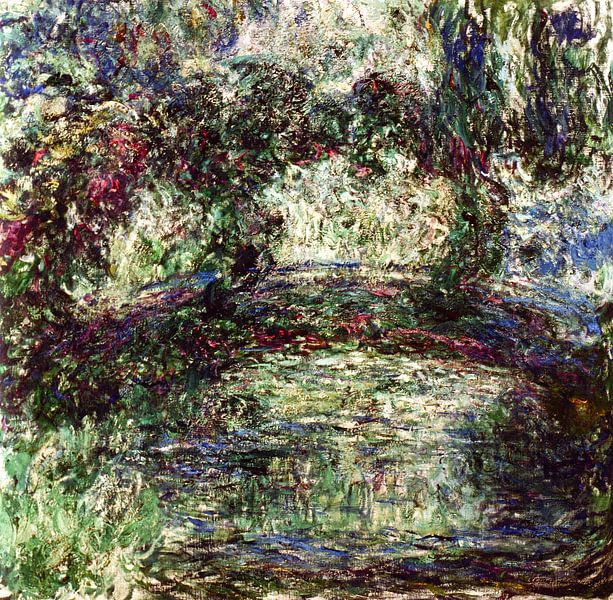Japanische Brücke im Garten von Giverny, Claude Monet von Meisterhafte Meister