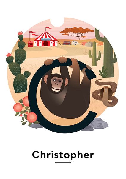 Name poster Christopher by Hannah Barrow