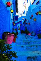 La ruelle la plus bleue de Chefchouan (Maroc)