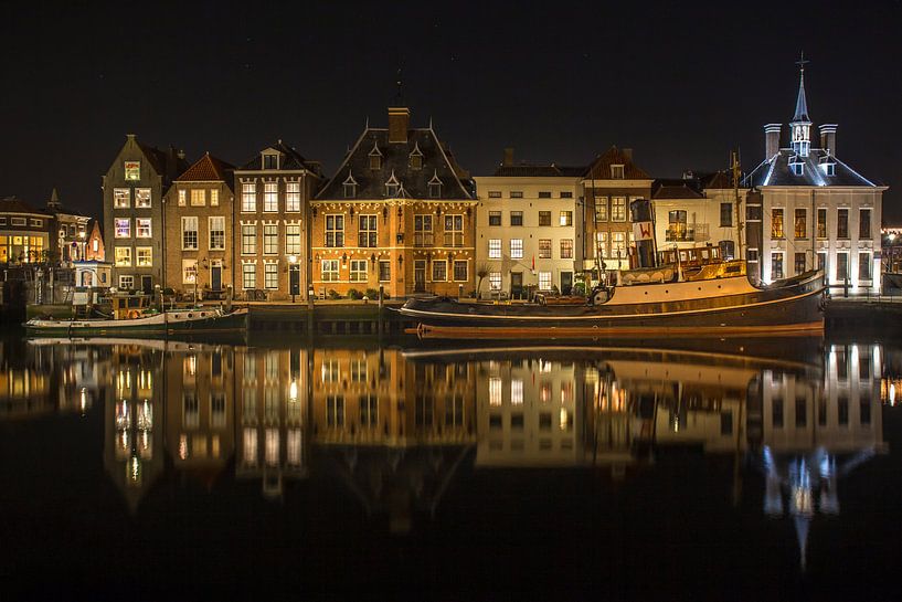 Maassluis Reflections by Marc Smits