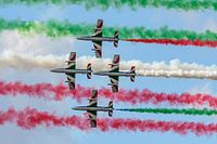 Frecce Tricolori in Aktion während RIAT 2018.