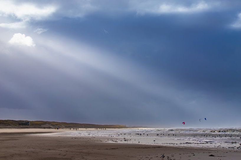 Rayons de soleil sur la plage de Noordwijk par Yanuschka | Fotografie Noordwijk