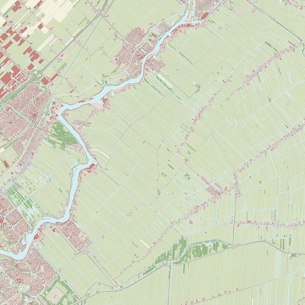 Karte von Ouderkerk von Rebel Ontwerp