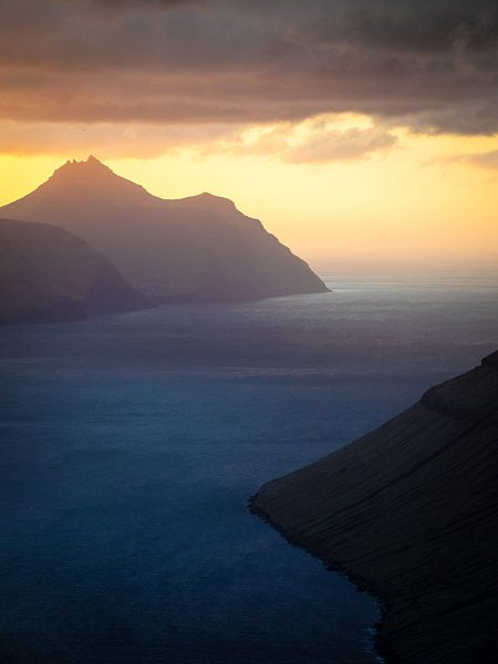 Sunset over the island of Kalsoy by Nando Harmsen
