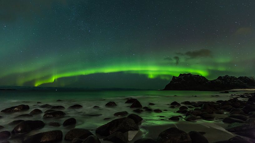 Aurora Borealis - Polarlichter auf den Lofoten von Dieter Meyrl