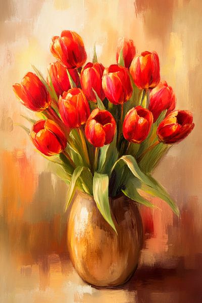 Tulipes rouges par Poster Art Shop