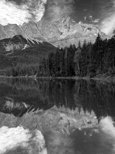 Reflection of the Zugspitze on the Eibsee by Andreas Müller
