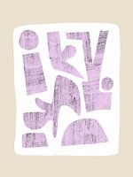 Modern Abstract NO.2 Flieder