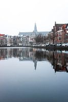 Spaarne Haarlem mit Blick auf die Grote Bavo