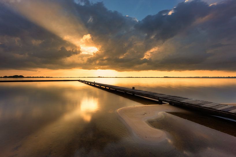 Licht nach dem Sturm - Schildmeer, Die Niederlande von Bas Meelker