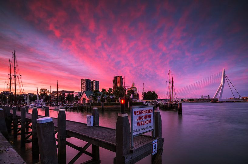 Veerhaven Rotterdam at sunset by Ilya Korzelius
