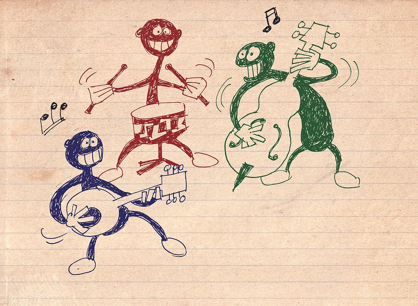 Drie musici von Marq van Broekhoven