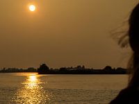 Segeln bei Sonnenuntergang