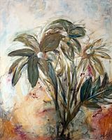 Monstera Plantes Abstraites Nature Peinture