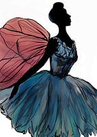 Geflügelte Tänzerin