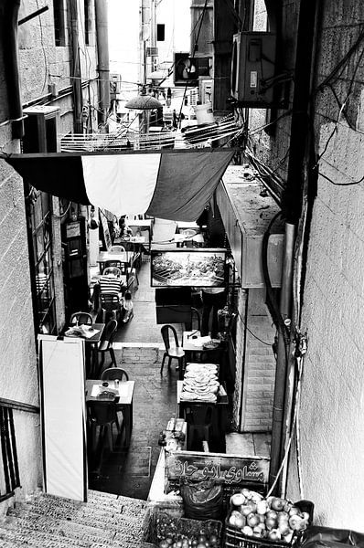 Ruelles d'Amman en noir et blanc par Frank Photos
