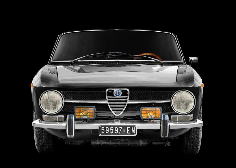 Alfa Romeo 1300 GT Junior in zwart van aRi F. Huber